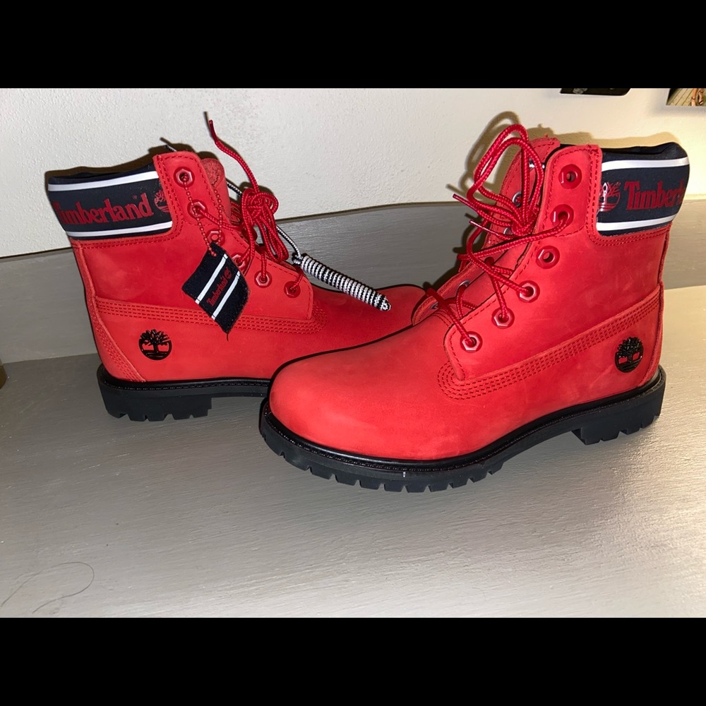 Red Timberland Boot